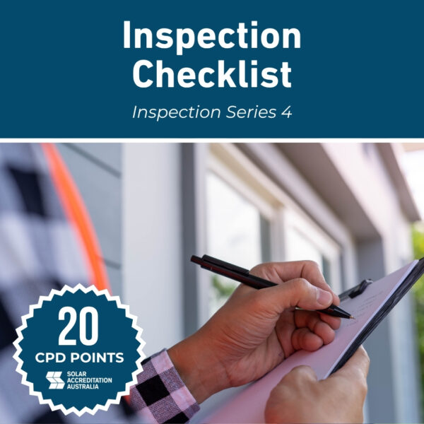 Inspection Series 4 - Inspection Checklist